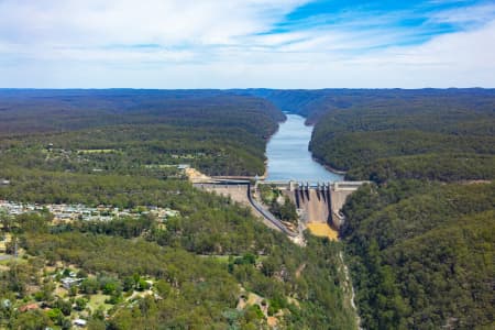 Aerial Image of WARRAGAMBA DAM AT 82% MARCH 2020