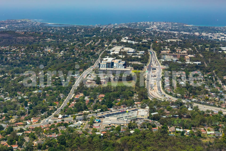Aerial Image of Northern Beaches Hospital Frenchs Forest