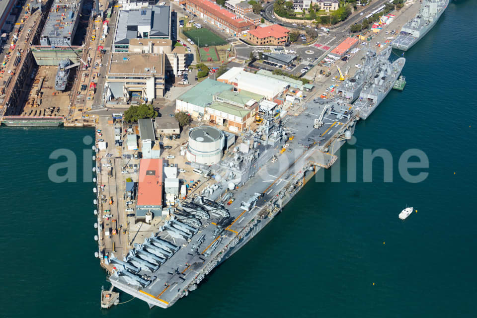 Aerial Image of Garden Island Royal Australian Navy Base