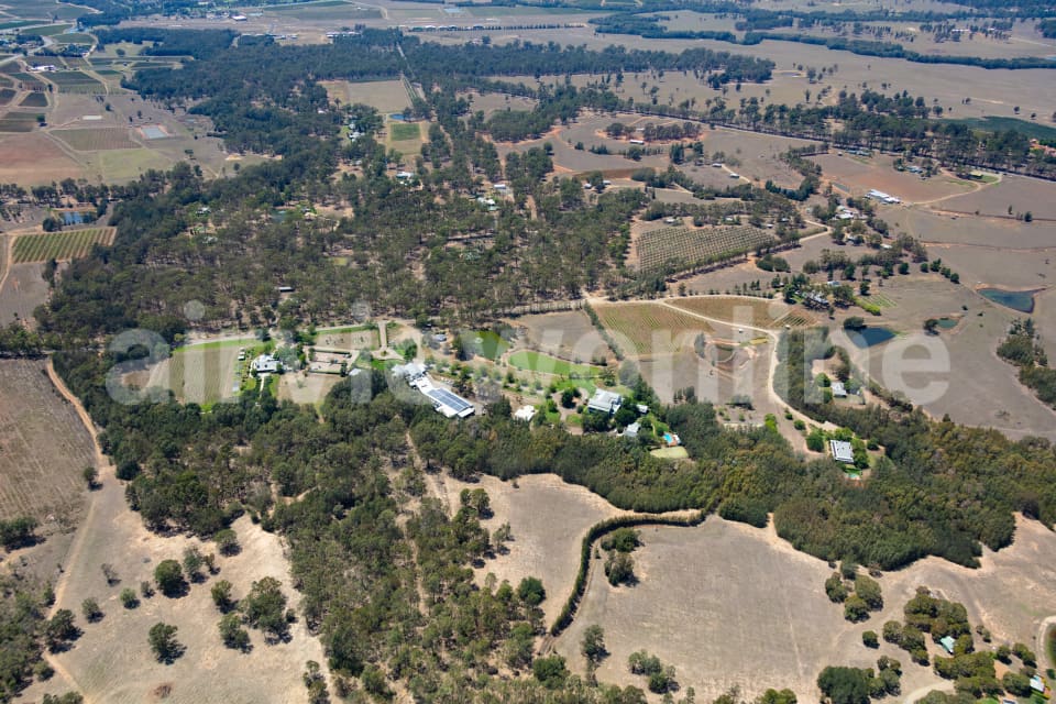 Aerial Image of Pepper Tree Wines Pokolbin Hunter Valley