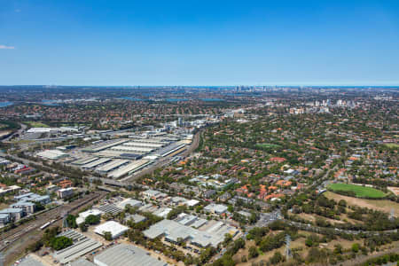 Aerial Image of SYDNEY MARKETS AND HOMEBUSH WEST TO THE CBD