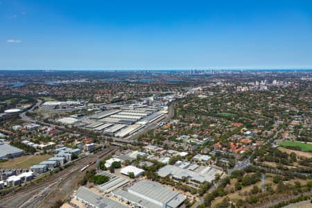 Aerial Image of SYDNEY MARKETS AND HOMEBUSH WEST TO THE CBD