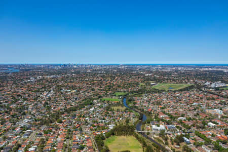 Aerial Image of CAMPSIE TO THE CBD
