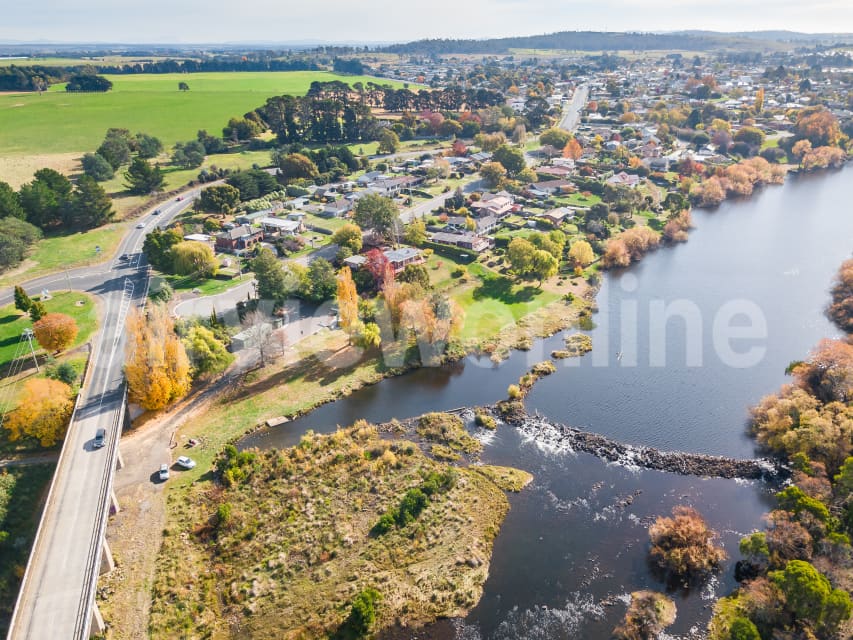 Aerial Image of Perth in Tasmania
