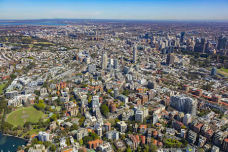 Aerial Image of ELIZABETH BAY, POTTS POINT, KINGS CROSS DEVELOPMENT