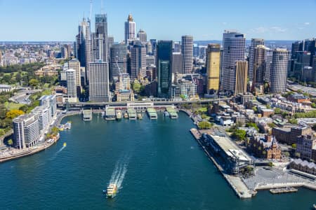 Aerial Image of CIRCULAR QUAY AND SYDNEY CBD