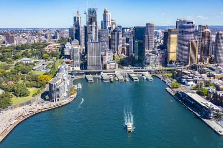 Aerial Image of CIRCULAR QUAY AND SYDNEY CBD