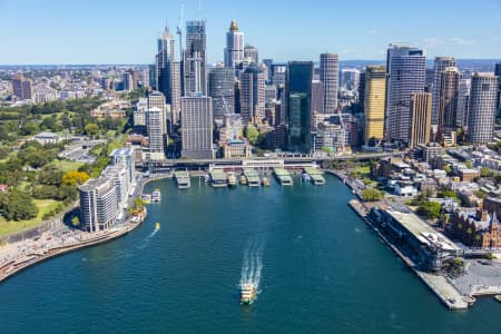 Aerial Image of CIRCULAR QUAY AND SYDNEY CBD