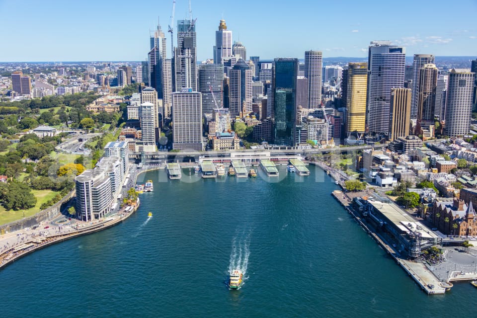 Aerial Image of Circular Quay and Sydney CBD