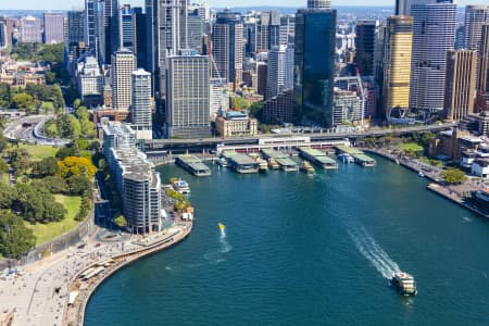 Aerial Image of CIRCULAR QUAY AND SYDNEY CBD
