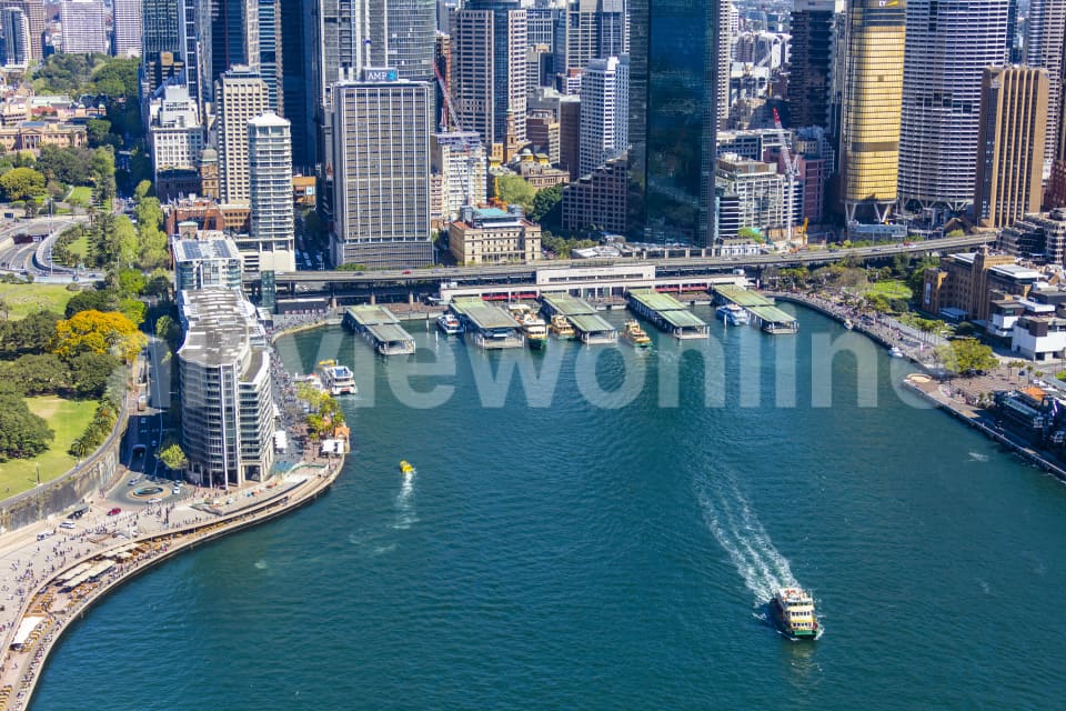 Aerial Image of Circular Quay and Sydney CBD