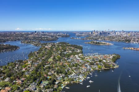 Aerial Image of HUNTERS HILL TO SYDNEY CBD