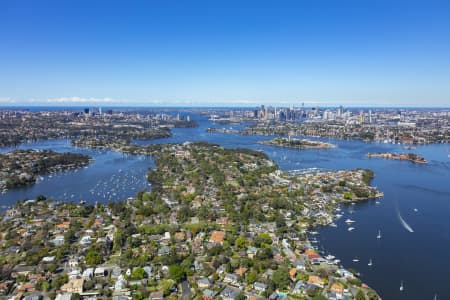 Aerial Image of HUNTERS HILL TO SYDNEY CBD