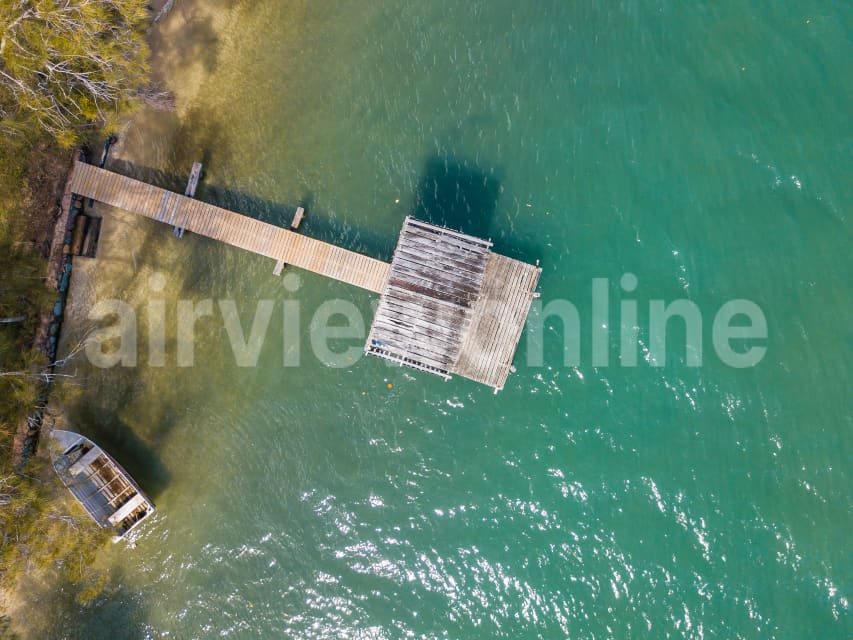 Aerial Image of Boat shed on the Maroochy River