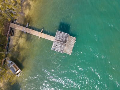 Aerial Image of BOAT SHED ON THE MAROOCHY RIVER