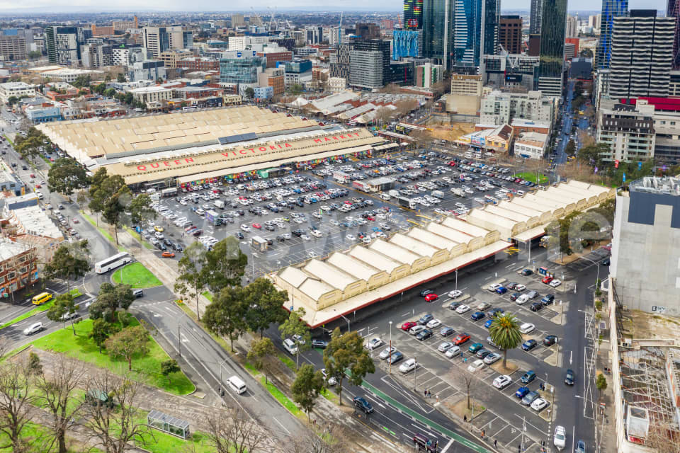 Aerial Image of Queens Victoria Markets in Melbourne