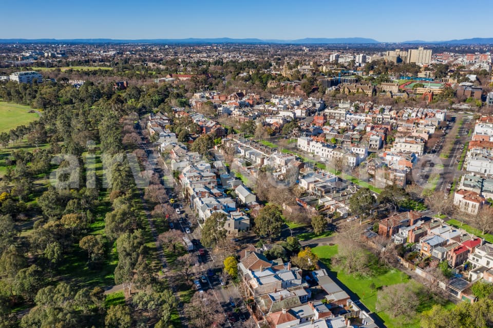 Aerial Image of Carlton and Parkville