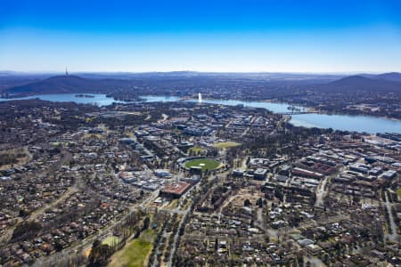 Aerial Image of MANUKA OVAL CANBERRA