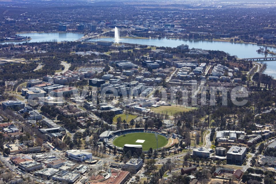 Aerial Image of Manuka Oval Canberra