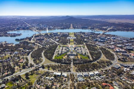 Aerial Image of PARLIAMENT HOUSE CANBERRA