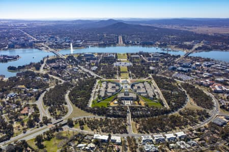 Aerial Image of PARLIAMENT HOUSE CANBERRA