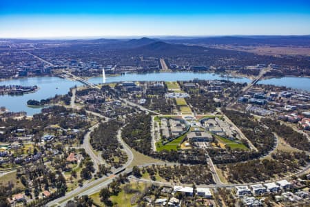 Aerial Image of PARLIAMENT HOUSE CANBERRA