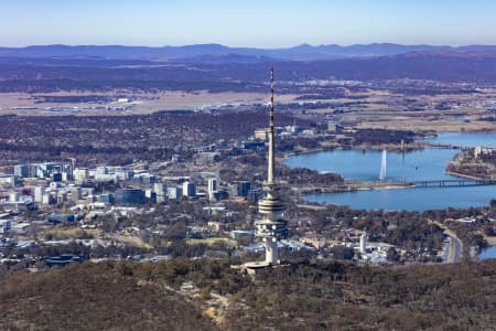 Aerial Image of TELSTRA TOWER BLACK MOUNTAIN CANBERRA