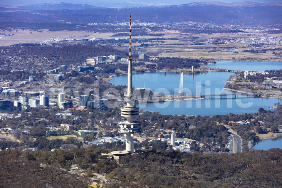 Aerial Image of Telstra Tower Black Mountain Canberra