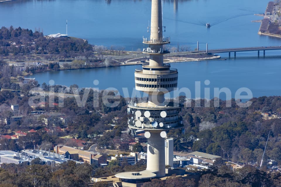 Aerial Image of Telstra Tower Black Mountain Canberra