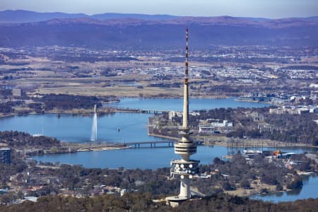 Aerial Image of TELSTRA TOWER BLACK MOUNTAIN CANBERRA