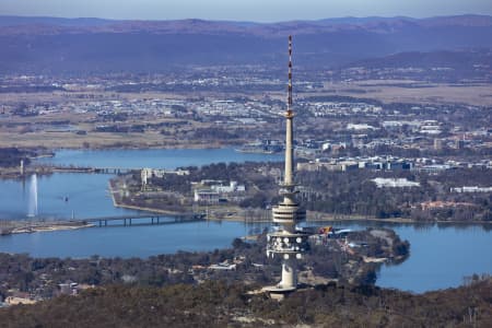 Aerial Image of TELSTRA TOWER BLACK MOUNTAIN CANBERRA