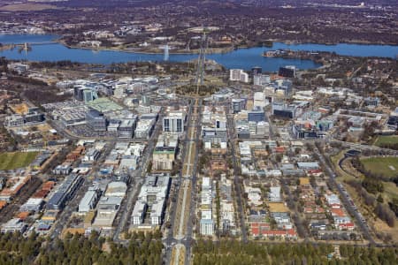 Aerial Image of BRADDON CANBERRA ACT