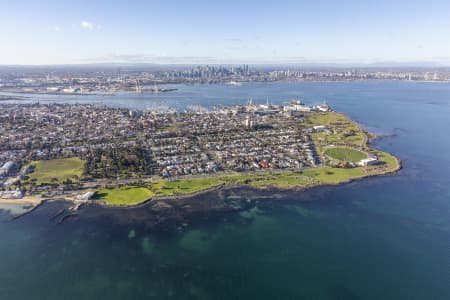 Aerial Image of WILLIAMSTOWN IN VIC