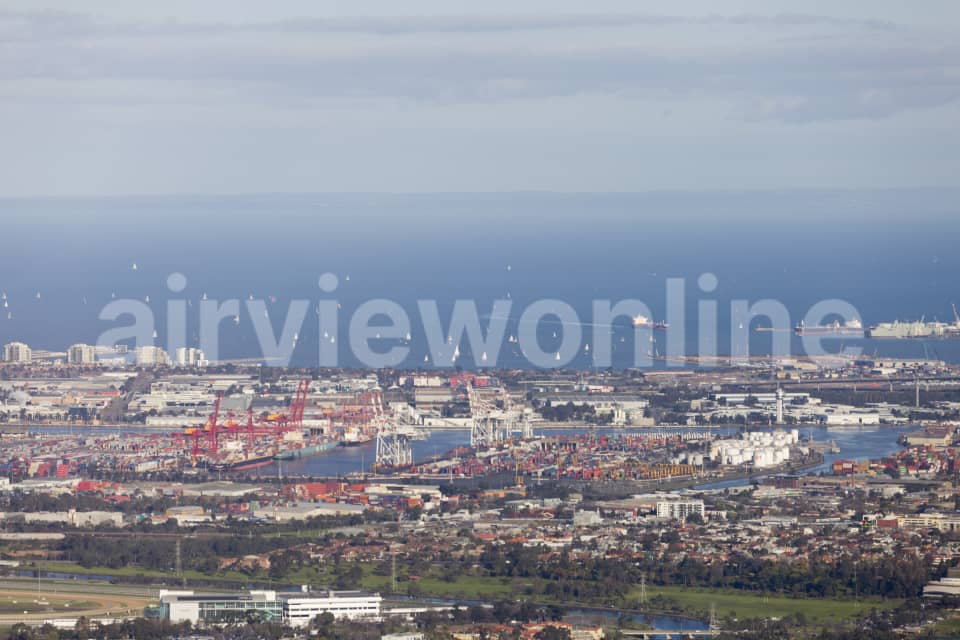 Aerial Image of Port Melbourne Ocean Port View
