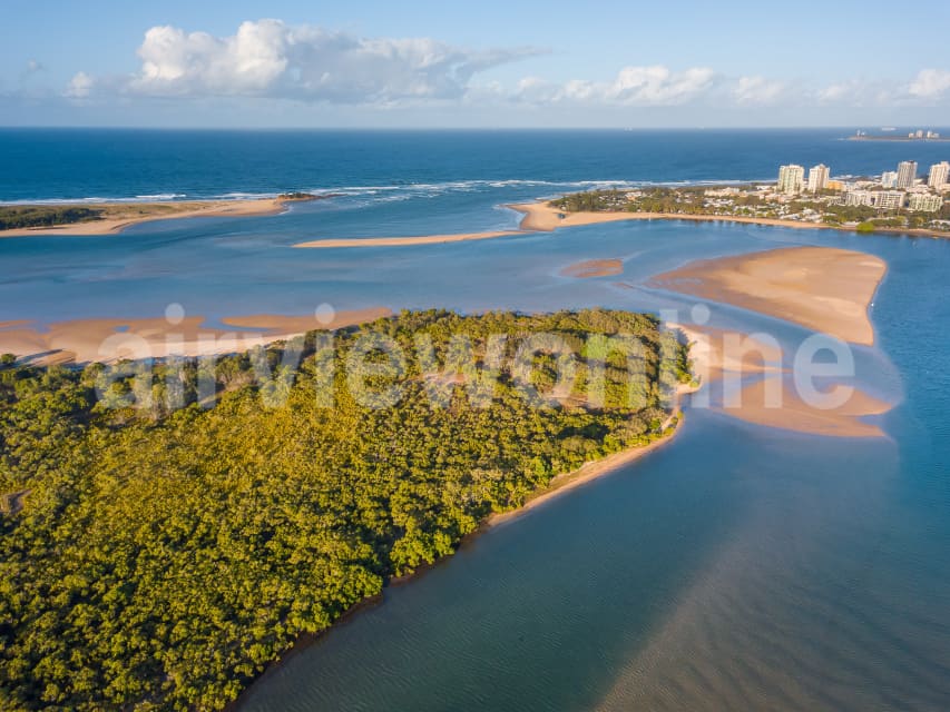 Aerial Image of Goat Island and Maroochydore