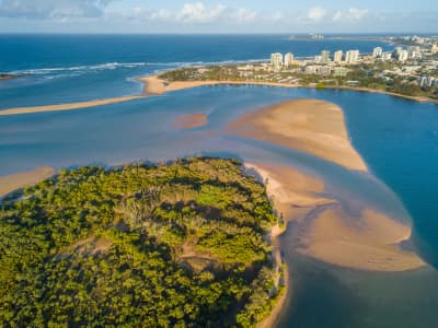 Aerial Image of GOAT ISLAND AND MAROOCHYDORE