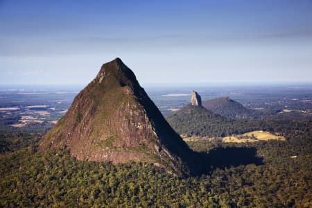 Aerial Image of GLASS HOUSE MOUNTAINS