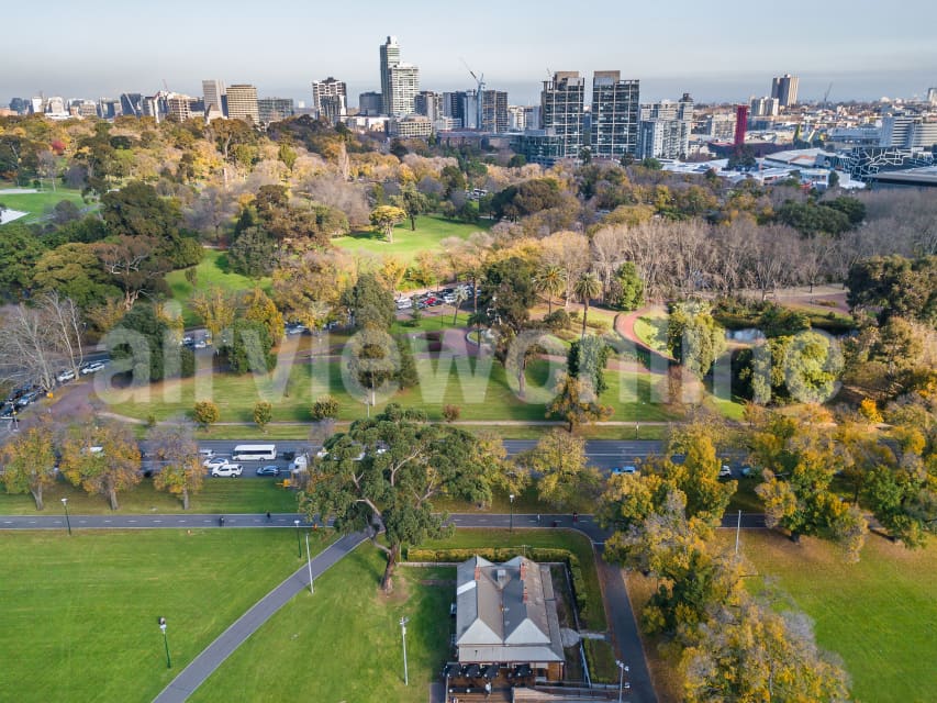 Aerial Image of Alexandra Gardens in Melbourne