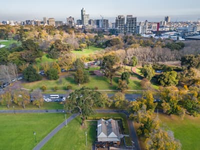 Aerial Image of ALEXANDRA GARDENS IN MELBOURNE