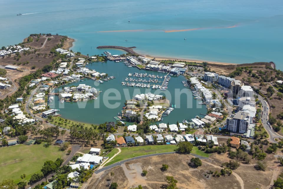 Aerial Image of Cullen Bay Luxury Homes and Marina Darwin