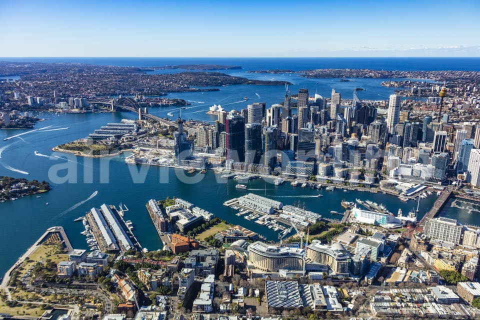 Aerial Image of Pyrmont to Sydney CBD