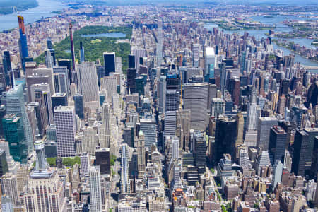 Aerial Image of MIDTOWN MANHATTAN 5TH AVENUE TO CENTRAL PARK