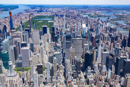 Aerial Image of MIDTOWN MANHATTAN 5TH AVENUE TO CENTRAL PARK