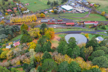 Aerial Image of DAYLESFORD AND WOMBAT HILL IN AUTUMN