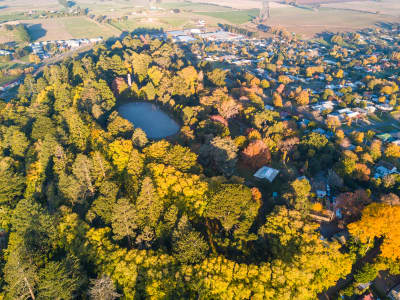 Aerial Image of DAYLESFORD AND WOMBAT HILL IN AUTUMN