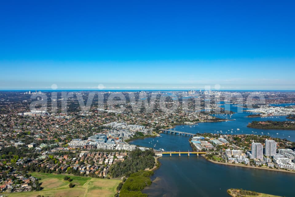 Aerial Image of Meadowbank and The Parramatta River