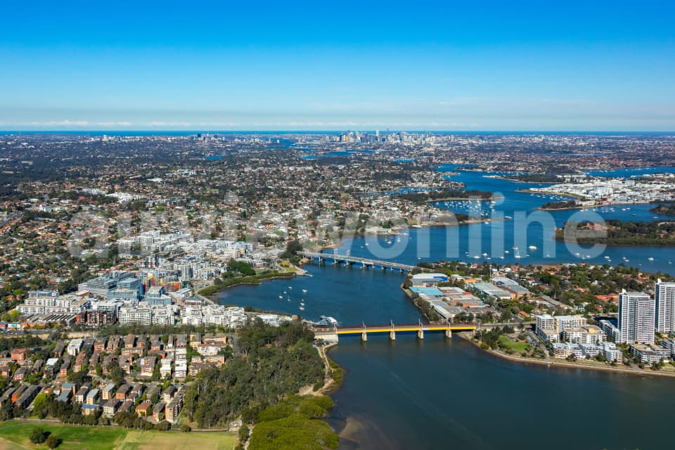 Aerial Image of Meadowbank and The Parramatta River
