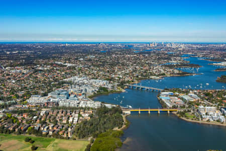 Aerial Image of MEADOWBANK AND THE PARRAMATTA RIVER