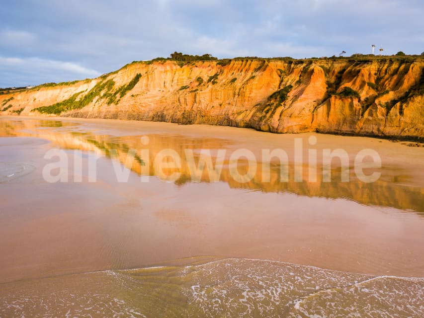 Aerial Image of Cliffs at Anglesea Beach