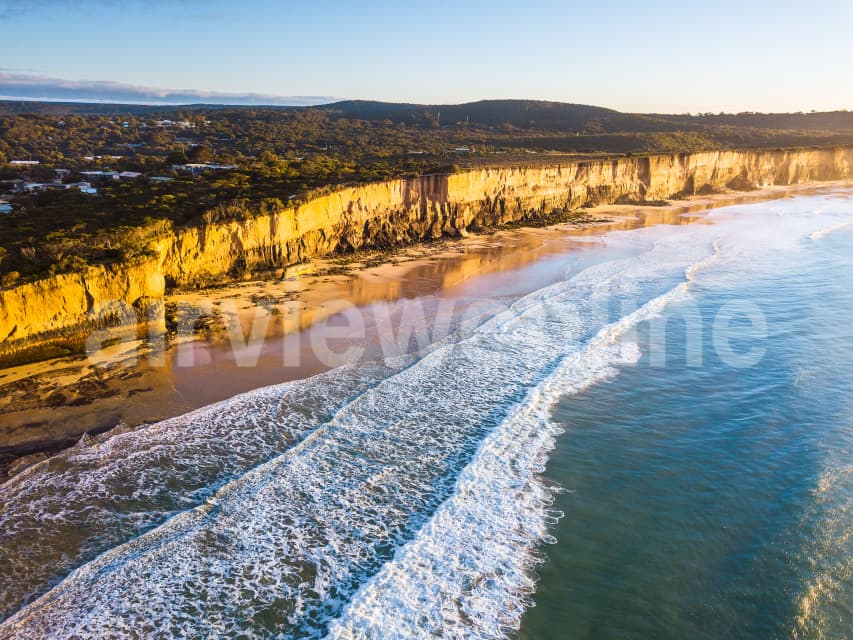 Aerial Image of Cliffs and coastline at Anglesea